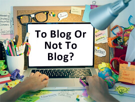 to blog or not