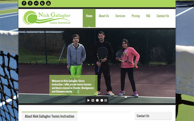 Nick Gallagher Tennis Instruction