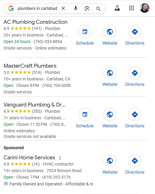 Carlsbad local area marketing